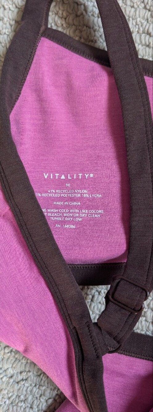 Vitality Daydream Berry Heather Leggings + Bra View 6